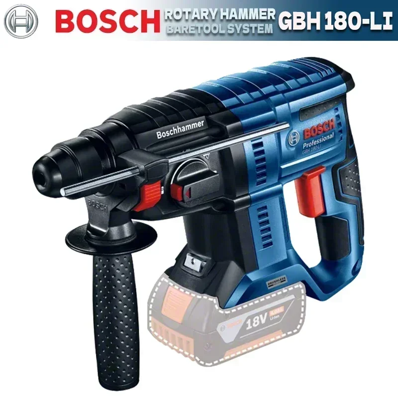 Power Tools Professional - BOSCH GBH 180-LI สว่านโรตารี่ไร้สายแบบไร้แปรงถ่าน พร้อมระบบ SDS
