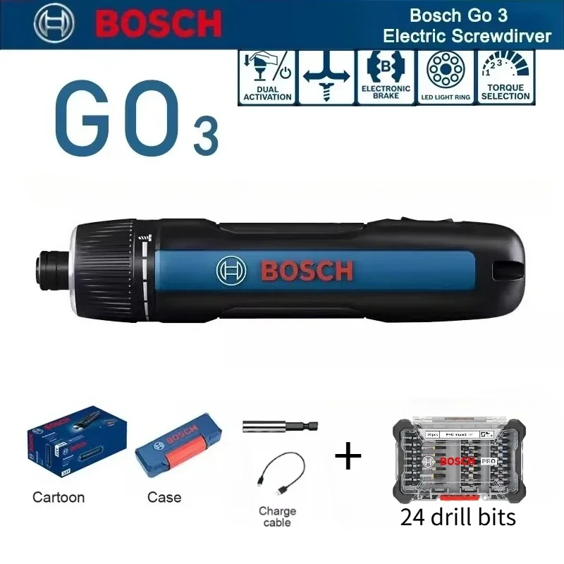Power Tools Professional - ชุดไขควงไฟฟ้า Bosch GO 3 แบบมืออาชีพ ไร้สาย