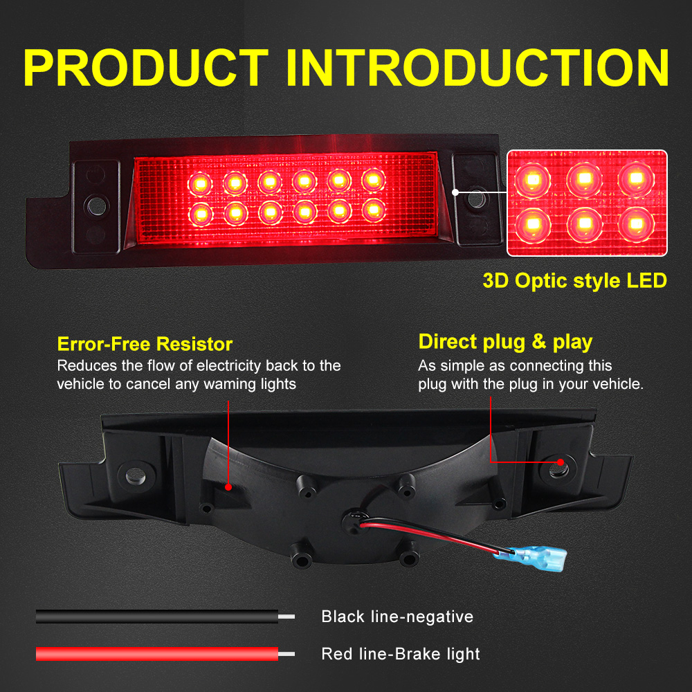 1PCS LED ไฟท้าย 3rd ไฟเบรคดวงท - Power Tools World บทวิจารณ์และราคา